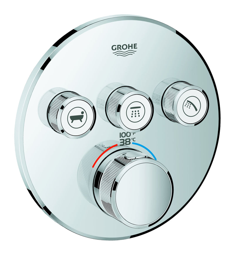 Grohe Triple Function Thermostatic Valve Trim Grohe