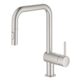 Grohe Pull Down Kitchen Faucet Single-Handle Dual Spray 1.75 GPM Grohe