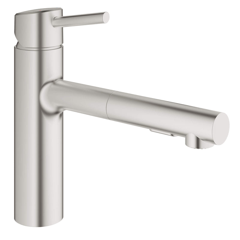 Grohe Concetto Single Handle Pull-Out Kitchen Faucet Dual Spray 1.5 GPM Grohe