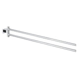 Grohe 18" Double Towel Bar Essentials Cube Collection Grohe