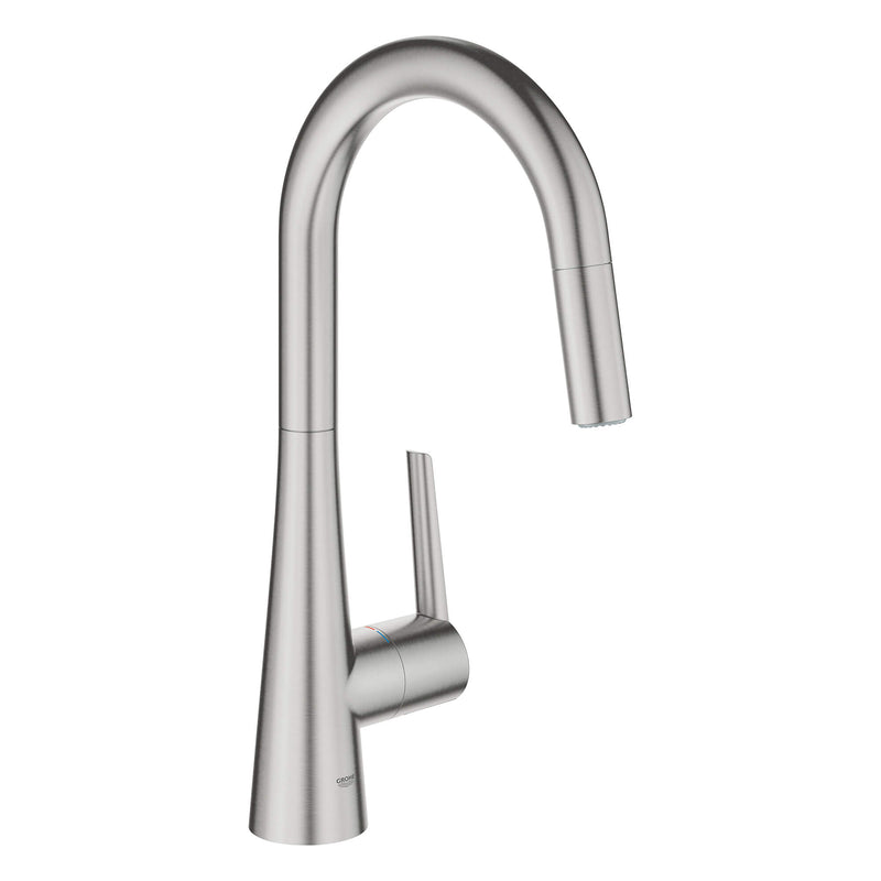 Grohe Single-Handle Pull Down Kitchen Faucet Dual Spray 1.75 GPM Grohe