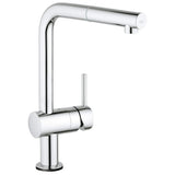 Grohe Single Handle with Touch Technology Pull Out Kitchen Faucet Single Spray 1.75 GPM Grohe