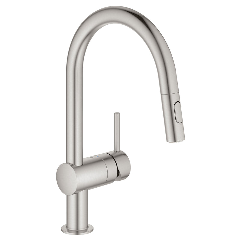 Grohe Minta Single Handle Pull-Down Kitchen Faucet Dual Spray 1.75 GPM Grohe