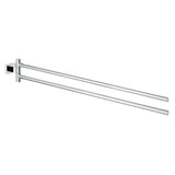 Grohe 18" Double Towel Bar Essentials Cube Collection Grohe