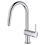 Grohe Minta Single Handle Pull-Down Kitchen Faucet Dual Spray 1.75 GPM Grohe