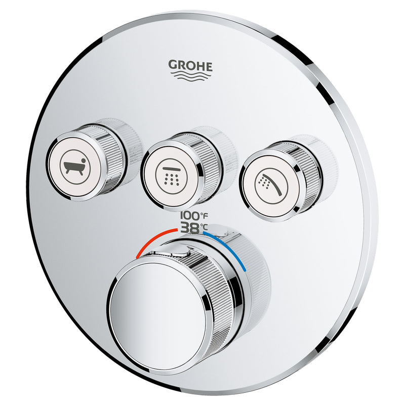 Grohe Triple Function Thermostatic Valve Trim Grohe