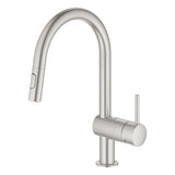 Grohe Minta Single Handle Pull-Down Kitchen Faucet Dual Spray 1.75 GPM Grohe