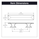 Hickory Hardware Bungalow Pull 3 Inch & 3-3/4 Inch (96mm) Center to Center Hickory Hardware